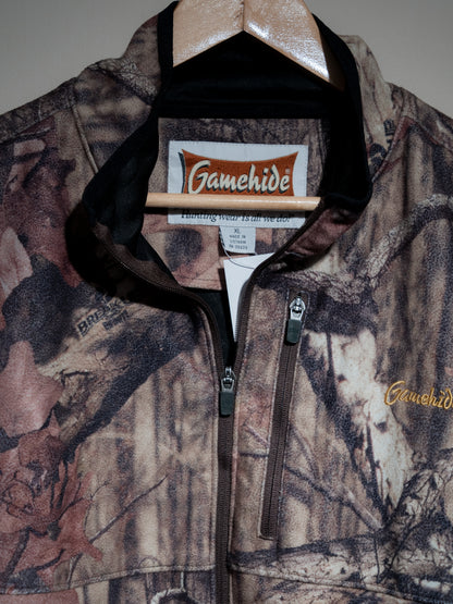 "GAMEHIDE" Break-Up Infinity Fleece Zip Up Jacket