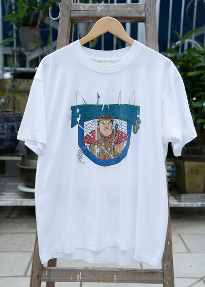 1980-90s "SALEM SPORTSWEAR" Fishaholic Print Tee