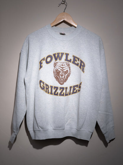1990s "FRUIT OF THE LOOM" Fowler Grizzles Sweatshirt