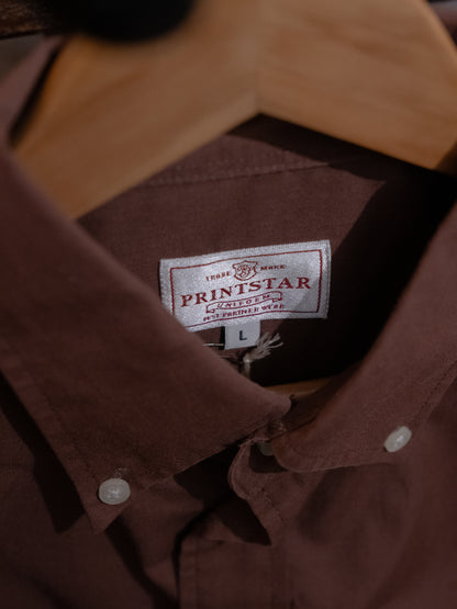 "PRINTSTAR" Button-Down Long Sleeve Shirt