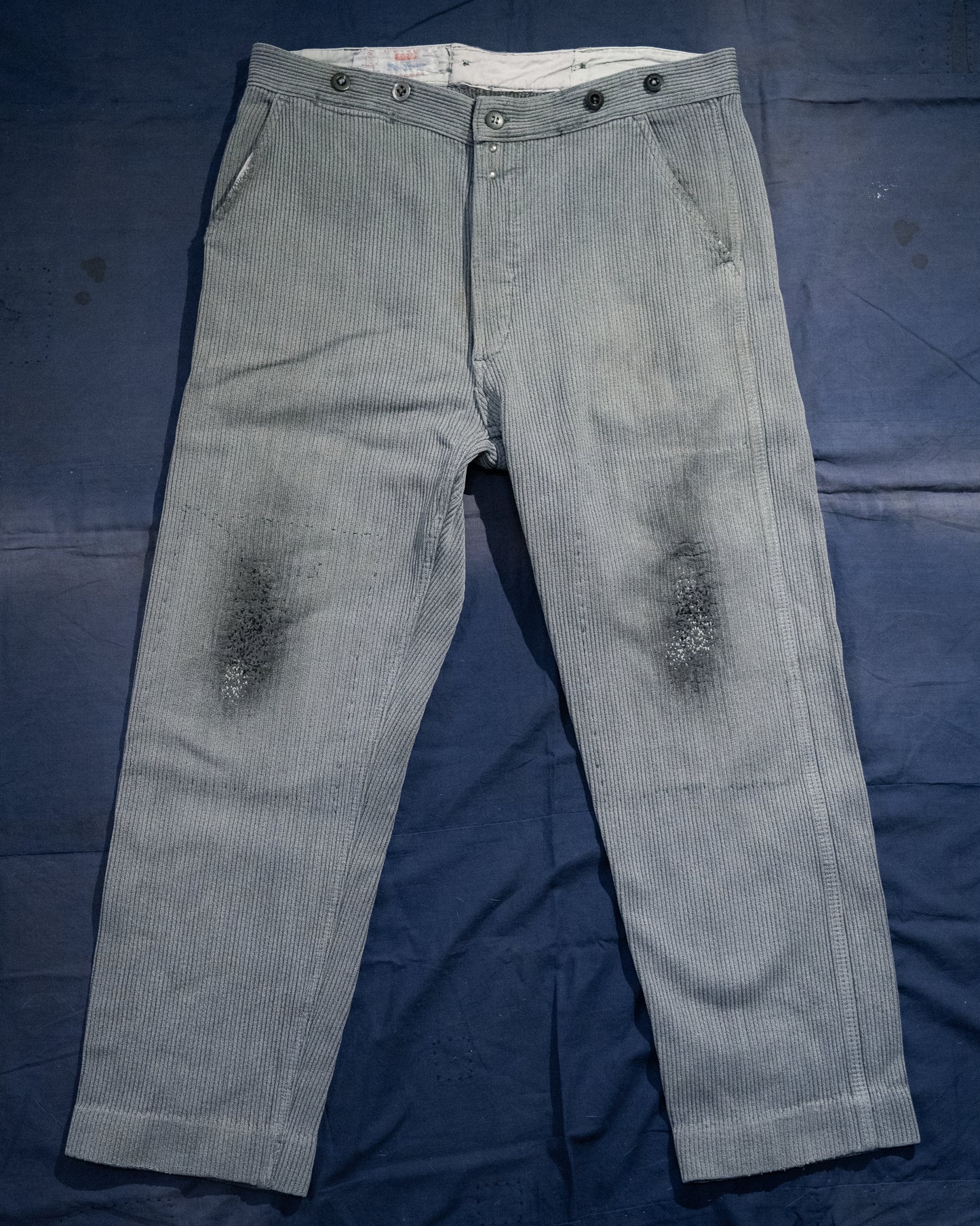 1940-50s French "SAVO" Piqué Work Pants