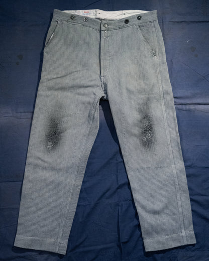 1940-50 年代法國「SAVO」珠地佈工作褲