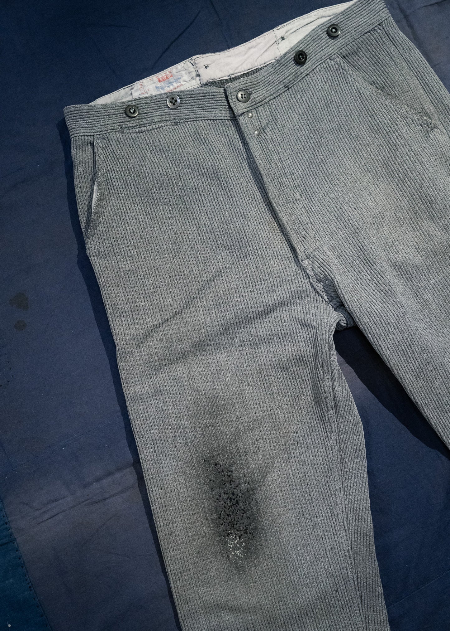 1940-50s French "SAVO" Piqué Work Pants