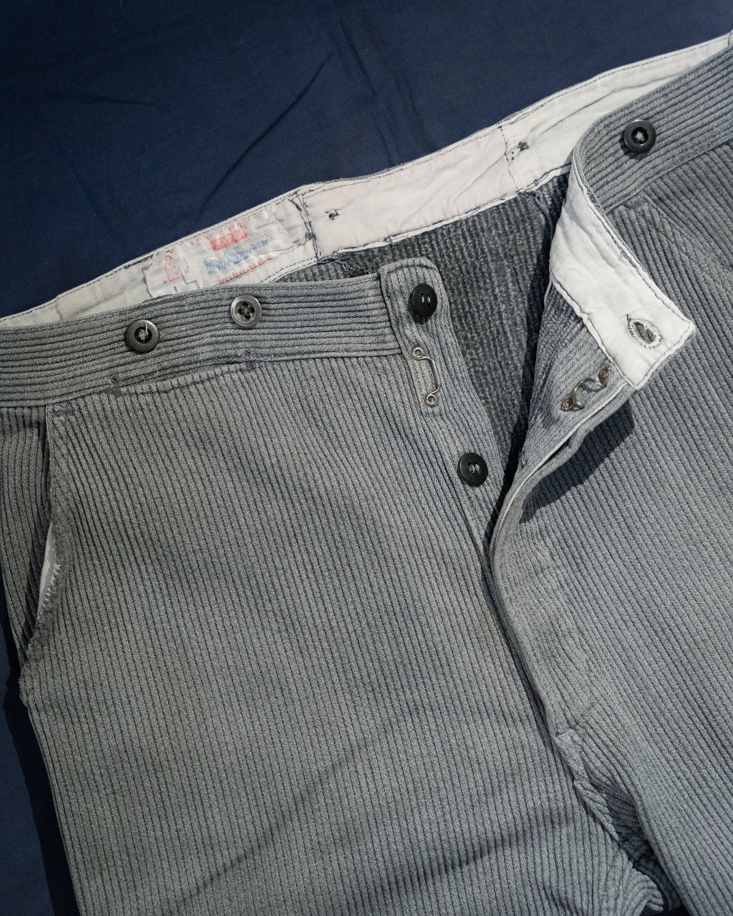1940-50s French "SAVO" Piqué Work Pants
