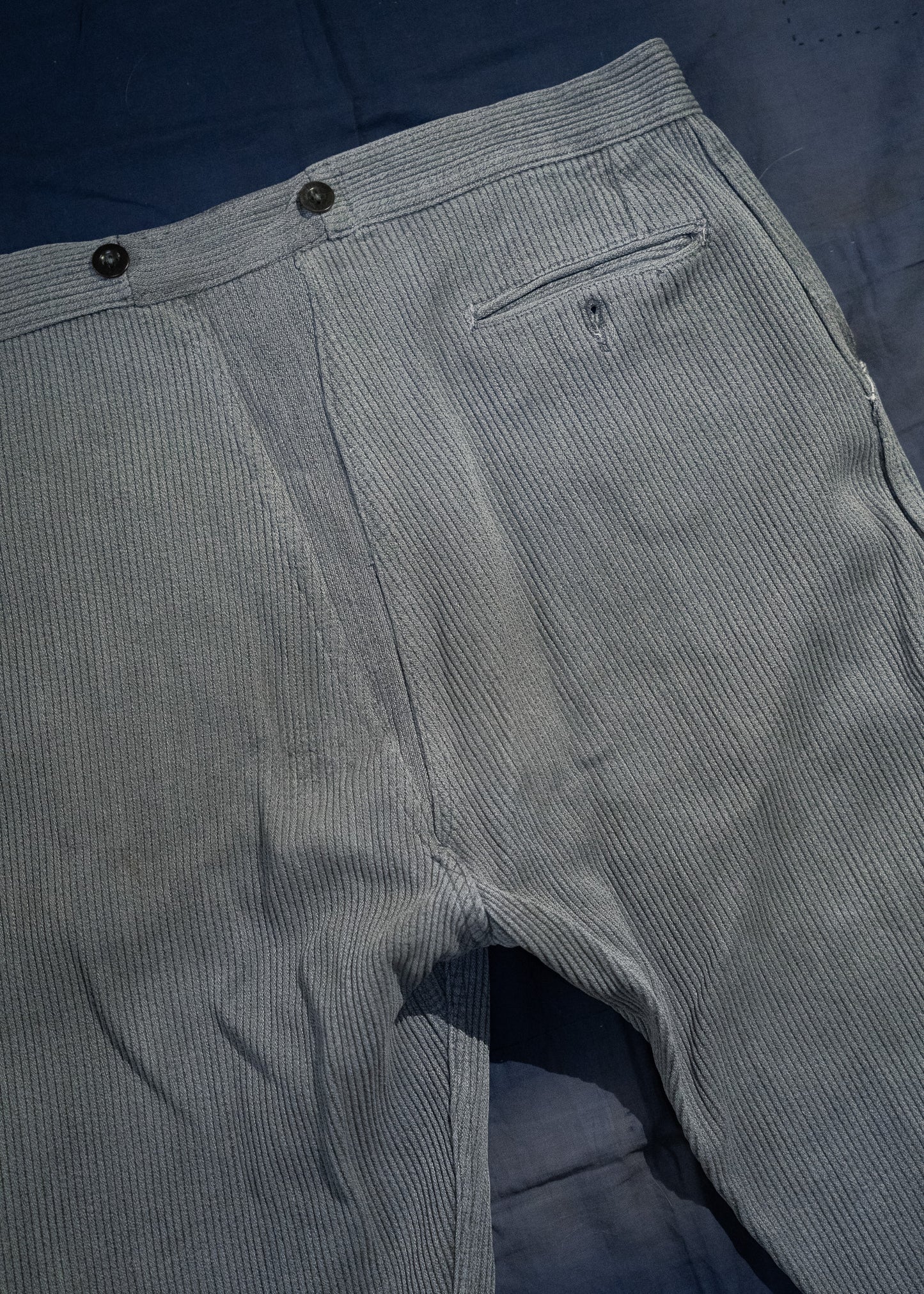 1940-50s French "SAVO" Piqué Work Pants