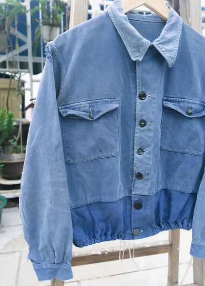 1950s French "DANTON" Cotton Twill Cyclist Jacket