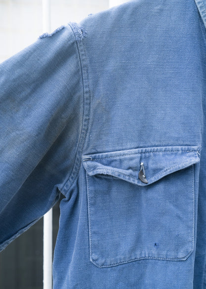 1950s French "DANTON" Cotton Twill Cyclist Jacket