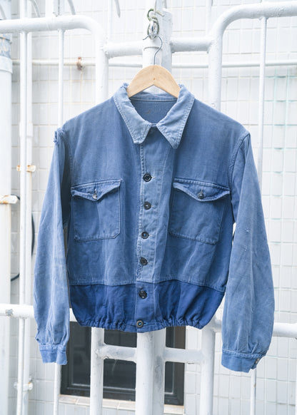 1950s French "DANTON" Cotton Twill Cyclist Jacket