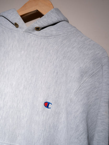 Late 1980s "CHAMPION" Reverse Weave Hooded Sweatshirt
