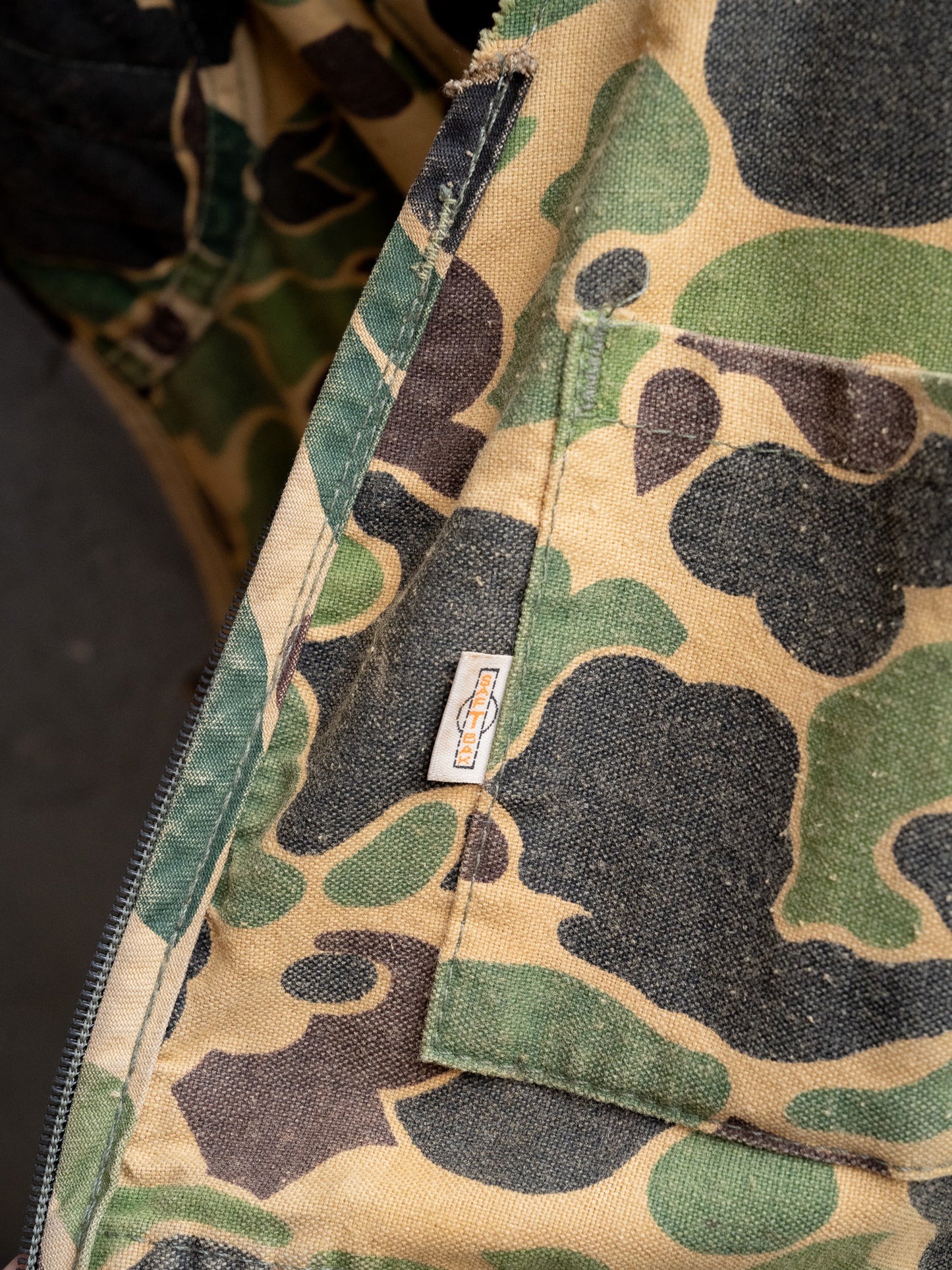 1970s "SAF-T-BAK" Duck Camo Hunting Vest
