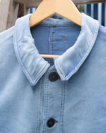 1940年代のフランス製「デュブレ＆デヴェルシェール」モールスキン製ワークチョアジャケット