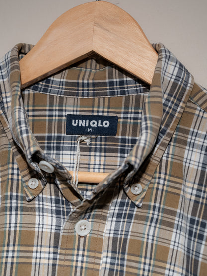1990s "UNIQLO" Checkered Shirt