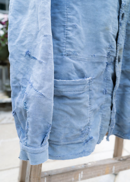 1940年代のフランス製「デュブレ＆デヴェルシェール」モールスキン製ワークチョアジャケット