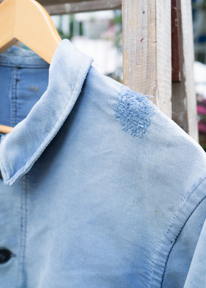 1940年代のフランス製「デュブレ＆デヴェルシェール」モールスキン製ワークチョアジャケット