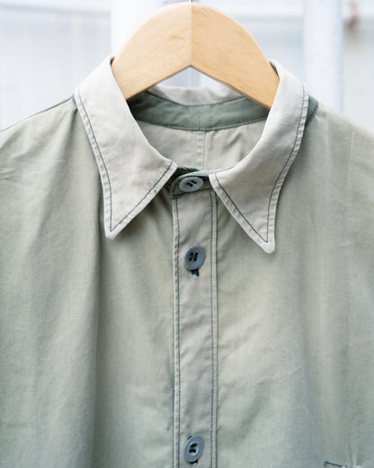 1940s U.S. Military Tent Zeltbahn Buttons Remake Shirt