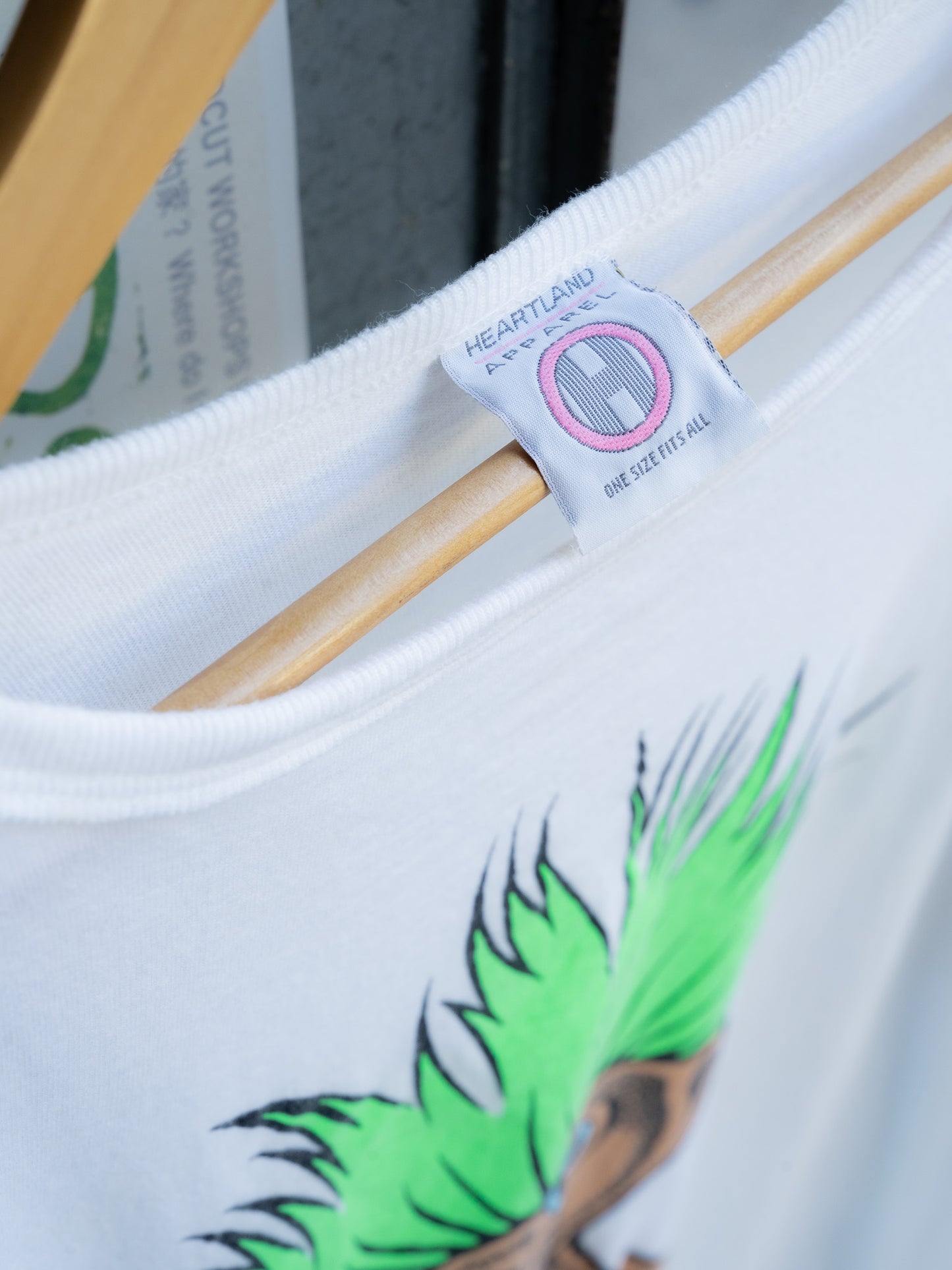 1990s "HEARTLAND APPAREL" Classic Troll Doll Graphic Over Tee