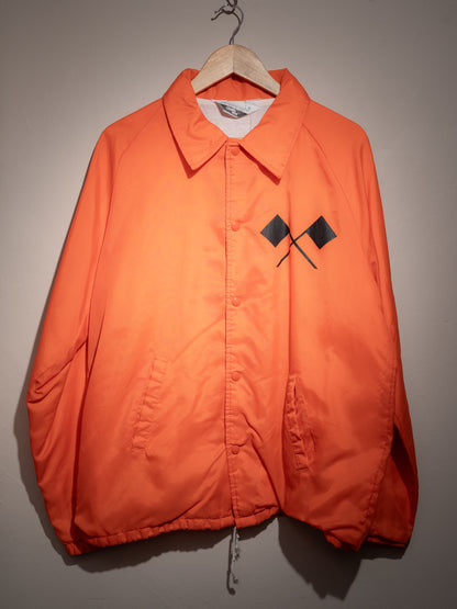 1970s "CHALK-LINE" Satin Coach Jacket