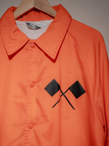 1970s "CHALK-LINE" Satin Coach Jacket