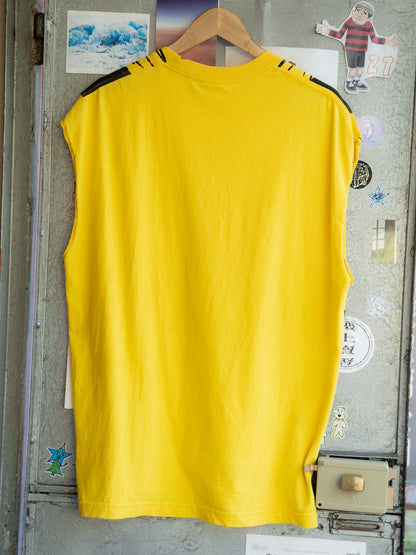 2000s "Mad Engine" Marvel Wolverine Muscle Costume Cropped Sleeves Tee
