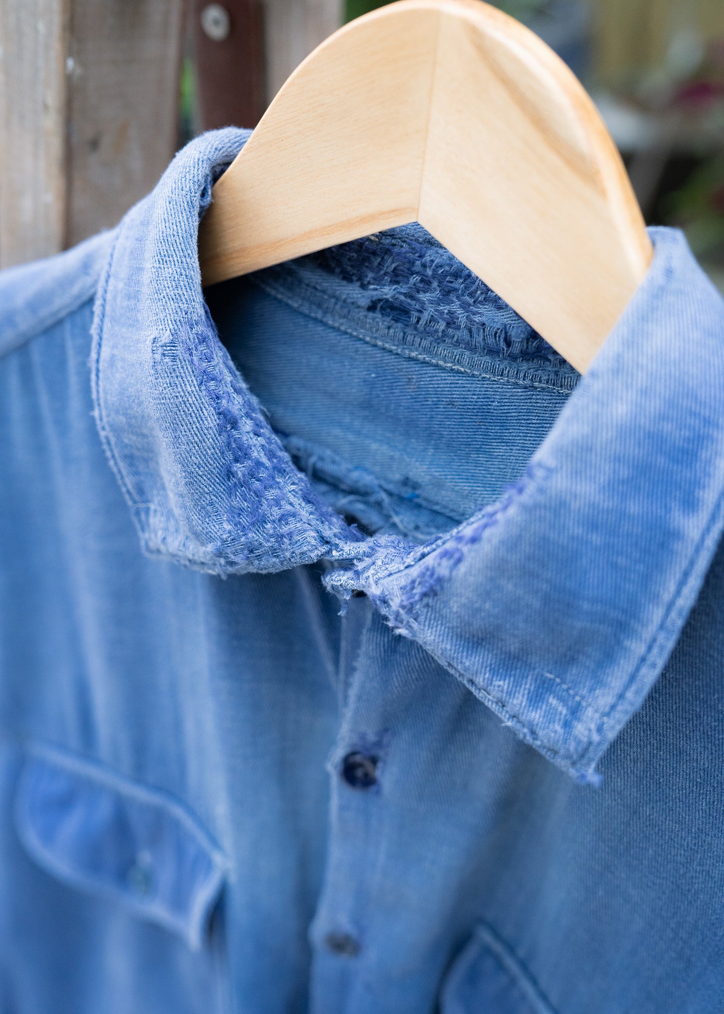 1940-50s French Cotton Pullover Work Shirt