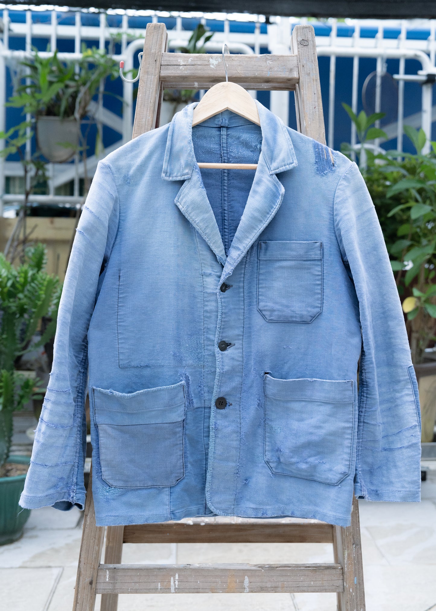 ~1950s French Moleskin Lapeled Work Jacket