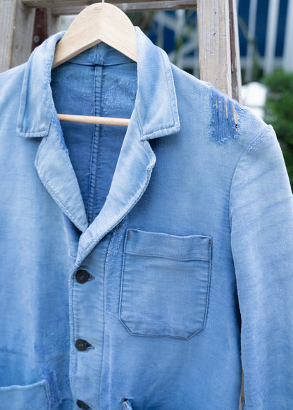 1950年代頃のフランス製モールスキンのラペルワークジャケット