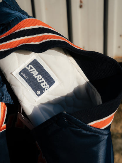 Mid 1980s "STARTER" Illinois Satin Bomber Jacket"