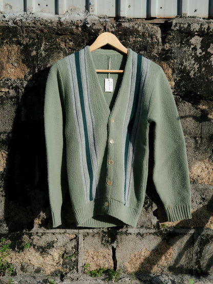 1960-70's Striped Knit Cardigan