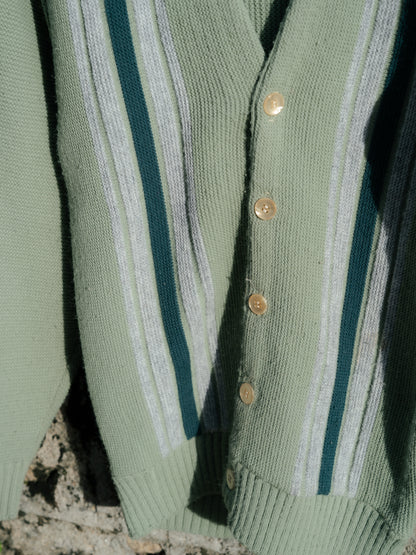 1960-70's Striped Knit Cardigan