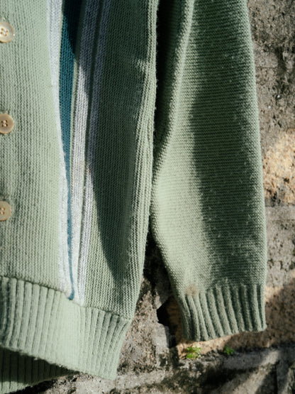 1960-70's Striped Knit Cardigan