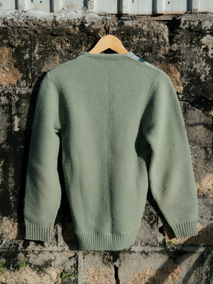 1960-70's Striped Knit Cardigan