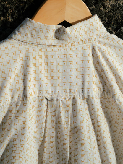 "TIMES LAY" Patterned Short Sleeve Button-Down Shirt