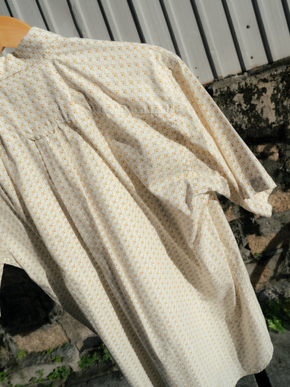 "TIMES LAY" Patterned Short Sleeve Button-Down Shirt