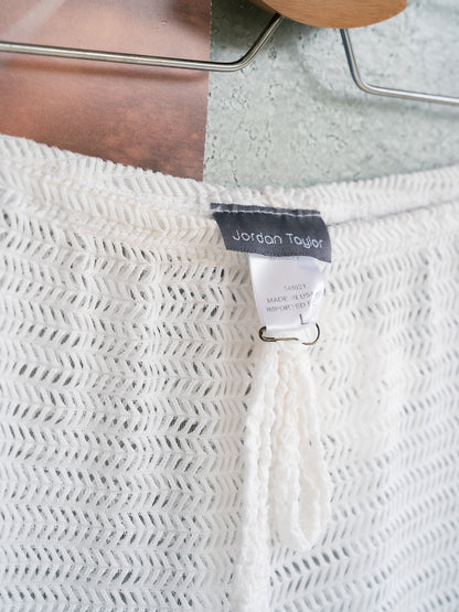 "JORDAN TAYLOR" Crochet Knit Mesh Pants
