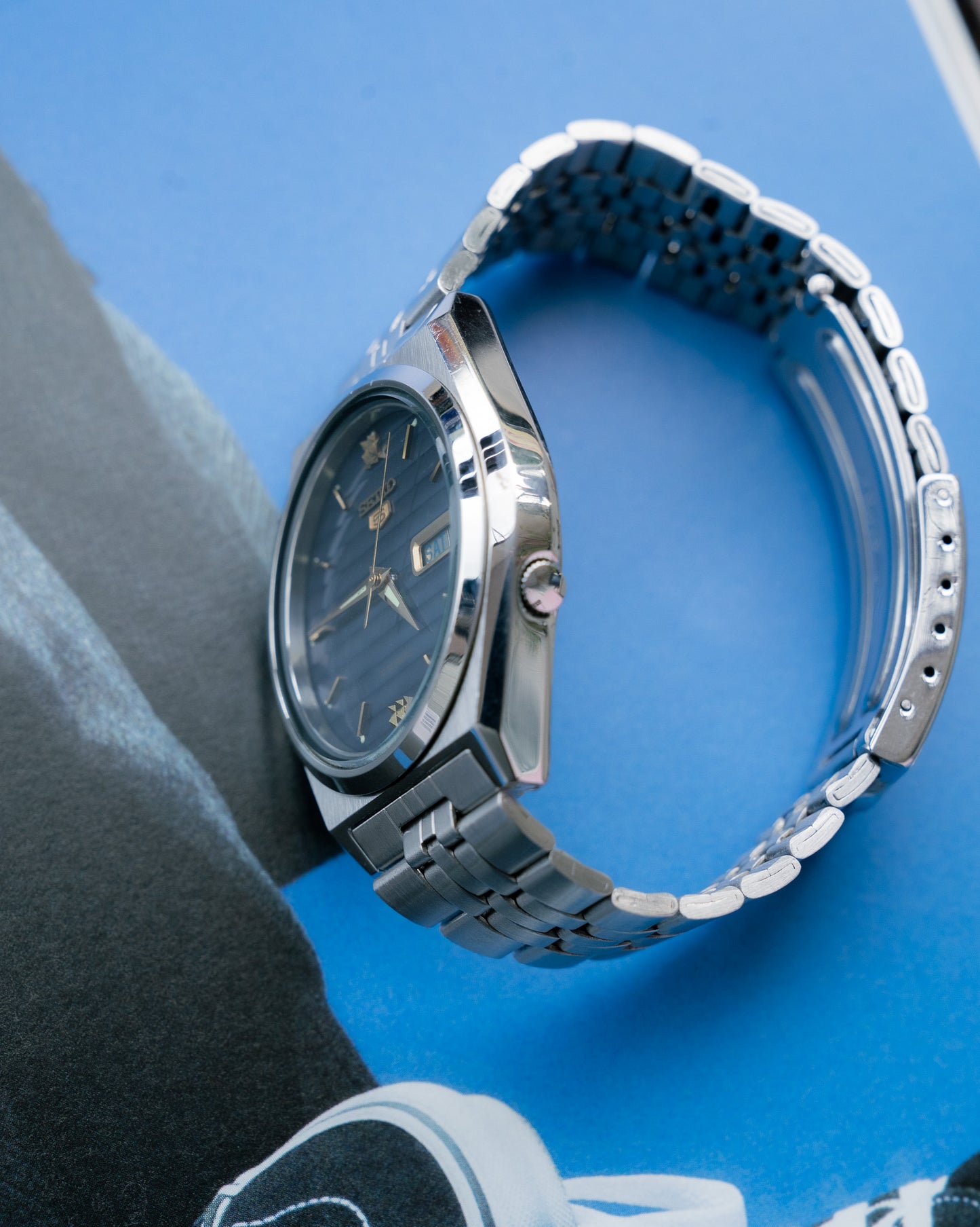 1985 SEIKO 5 Automatic 7009-876A Watch
