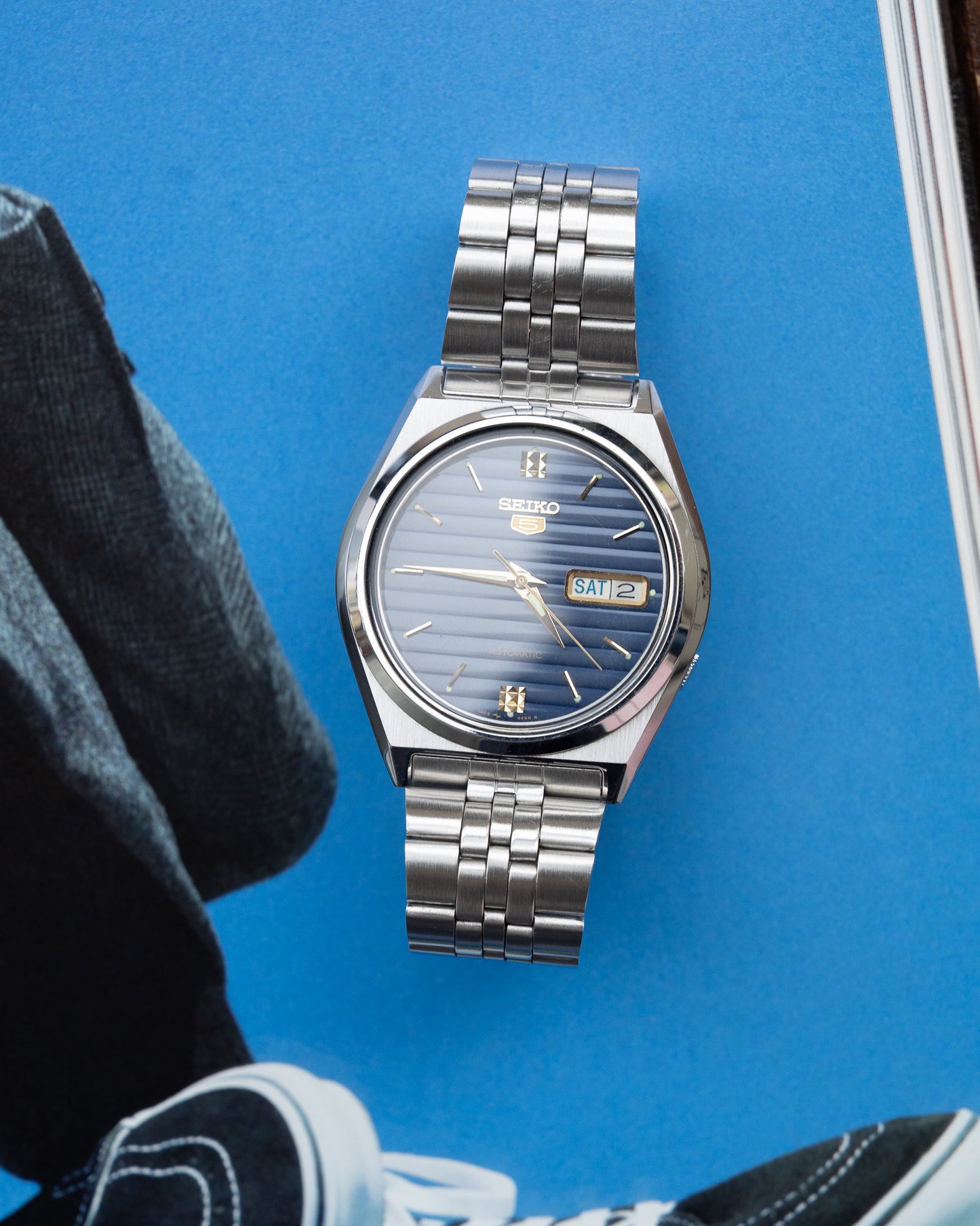 1985 SEIKO 5 Automatic 7009-876A Watch
