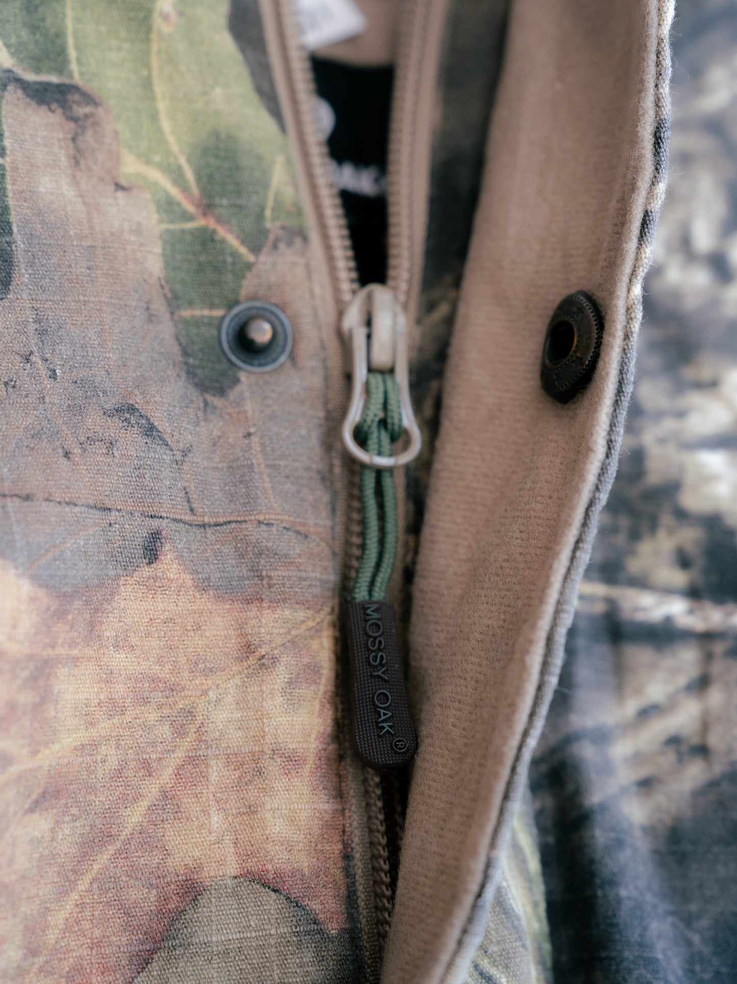 "MOSSY OAK" Break-Up Country Camouflage Lined Ripstop Hooded Jacket