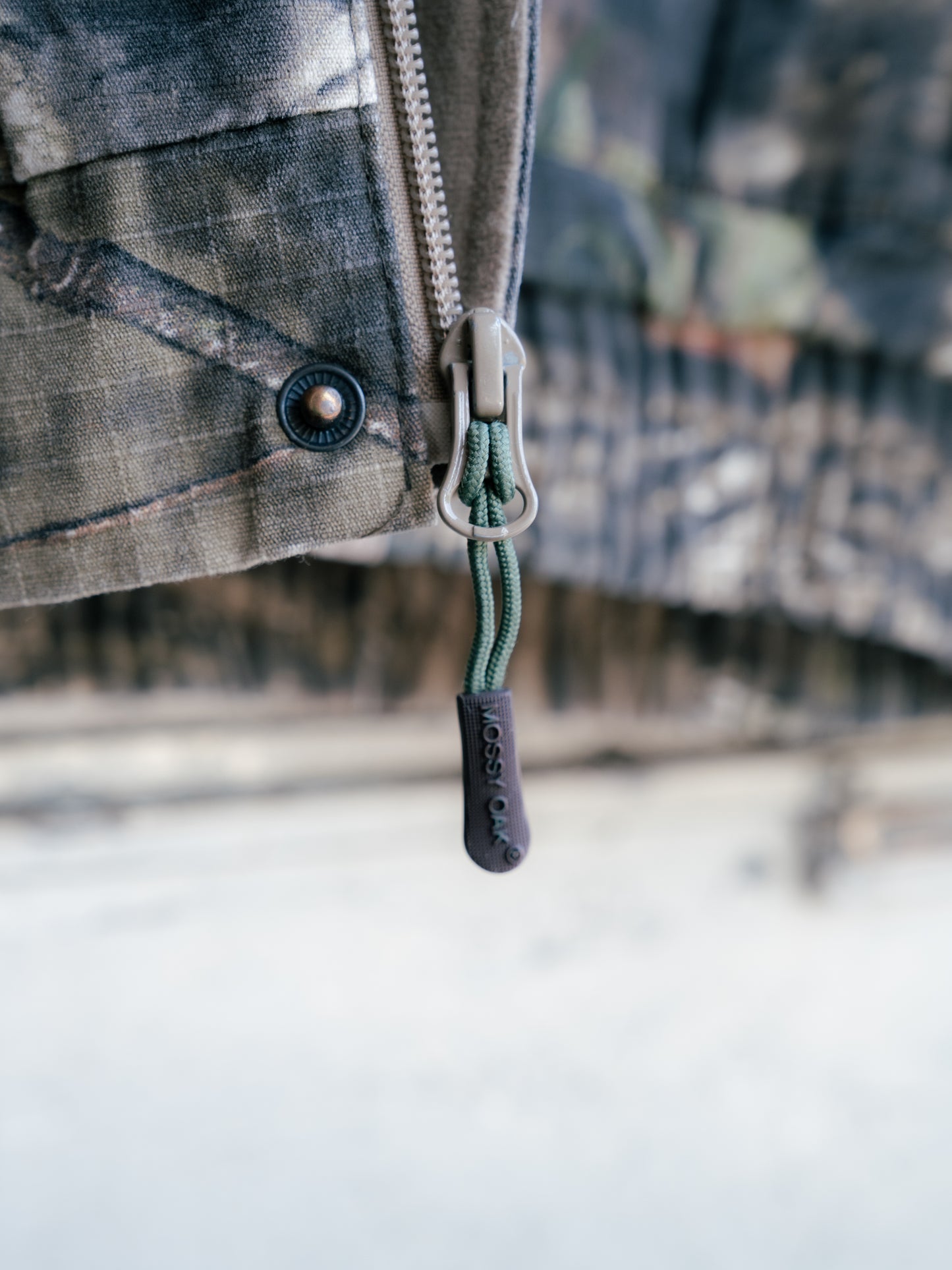 "MOSSY OAK" Break-Up Country Camouflage Lined Ripstop Hooded Jacket