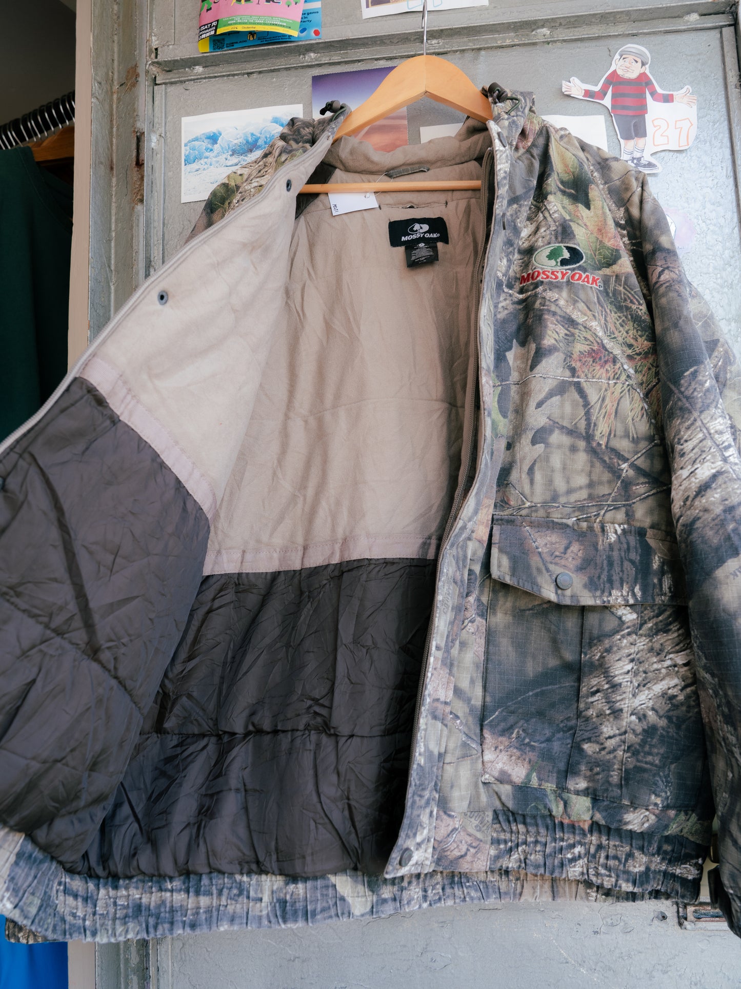 "MOSSY OAK" Break-Up Country Camouflage Lined Ripstop Hooded Jacket