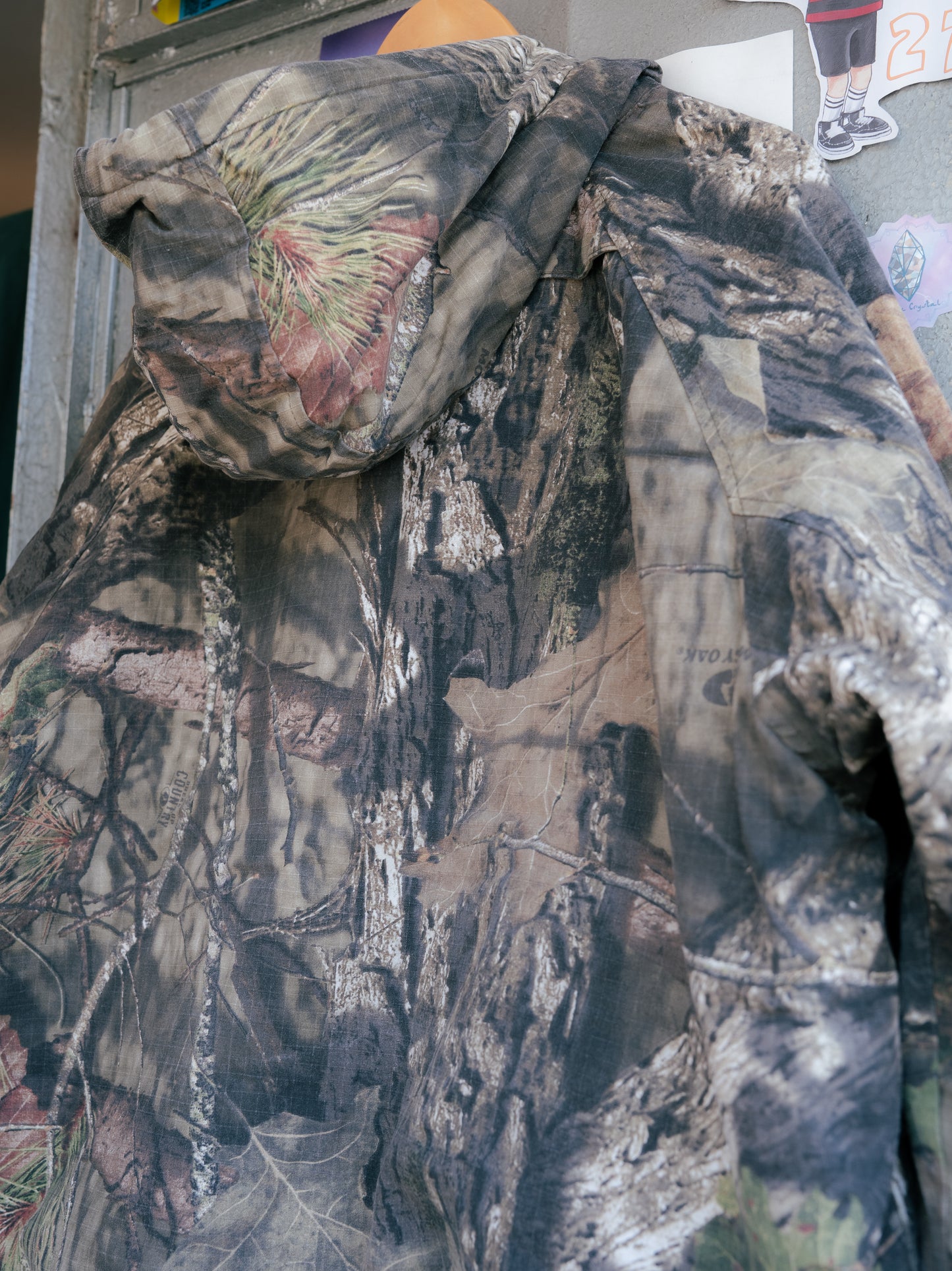 "MOSSY OAK" Break-Up Country Camouflage Lined Ripstop Hooded Jacket