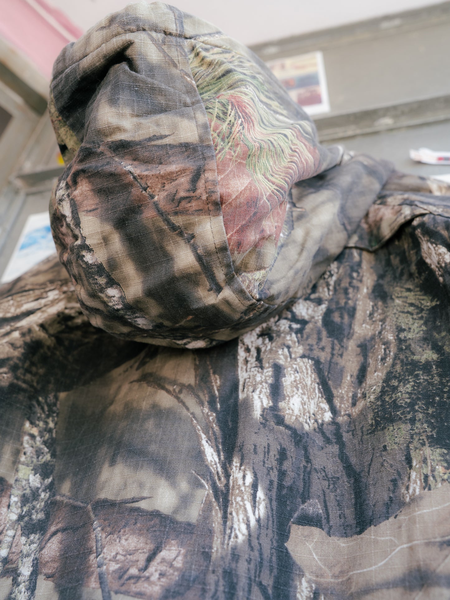 "MOSSY OAK" Break-Up Country Camouflage Lined Ripstop Hooded Jacket
