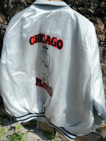 1990s "ARISTO JAC by HILTON" Chicago Players Satin Jacket