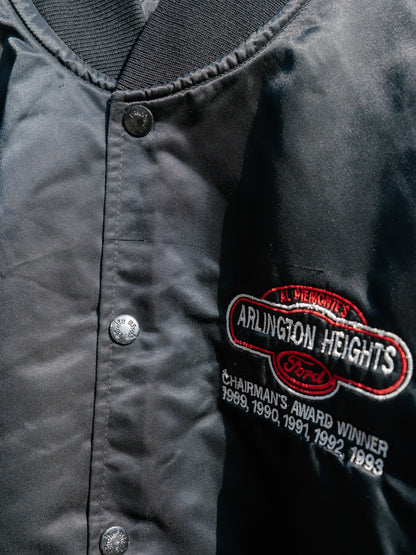 1990s "BIRDIE" Arlington Heights Ford Bomber Satin Jacket