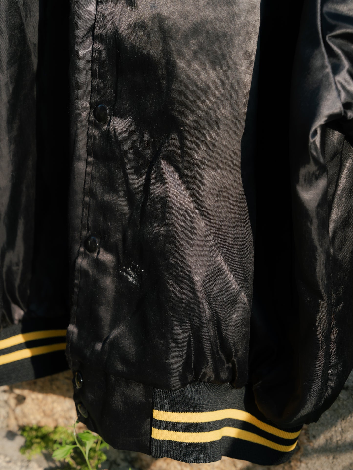 1980-90s "WEAR GUARD" Embroidered Bomber Satin Jacket