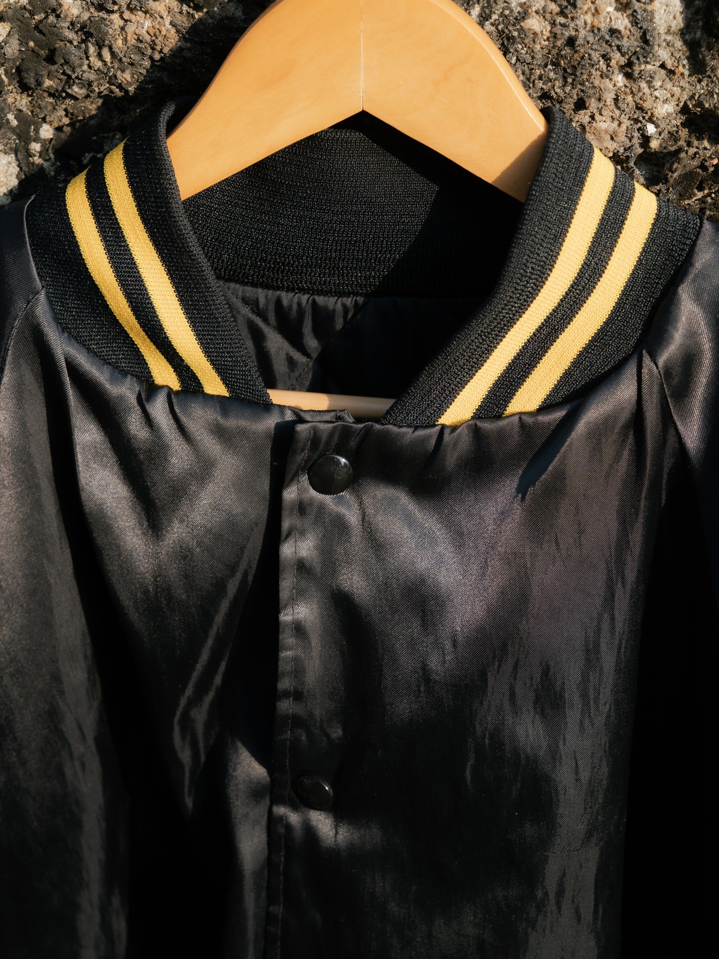 1980-90s "WEAR GUARD" Embroidered Bomber Satin Jacket