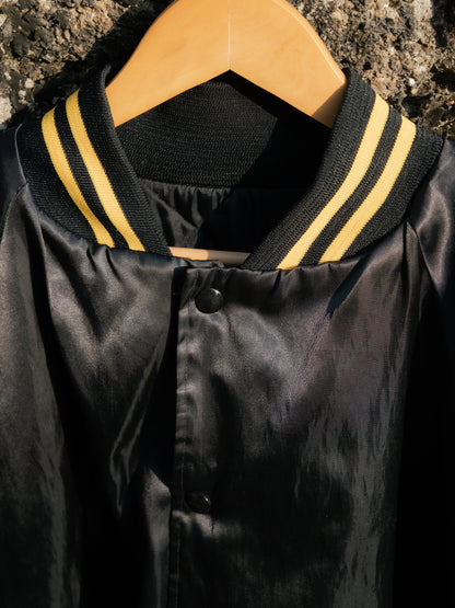 1980-90s "WEAR GUARD" Embroidered Bomber Satin Jacket