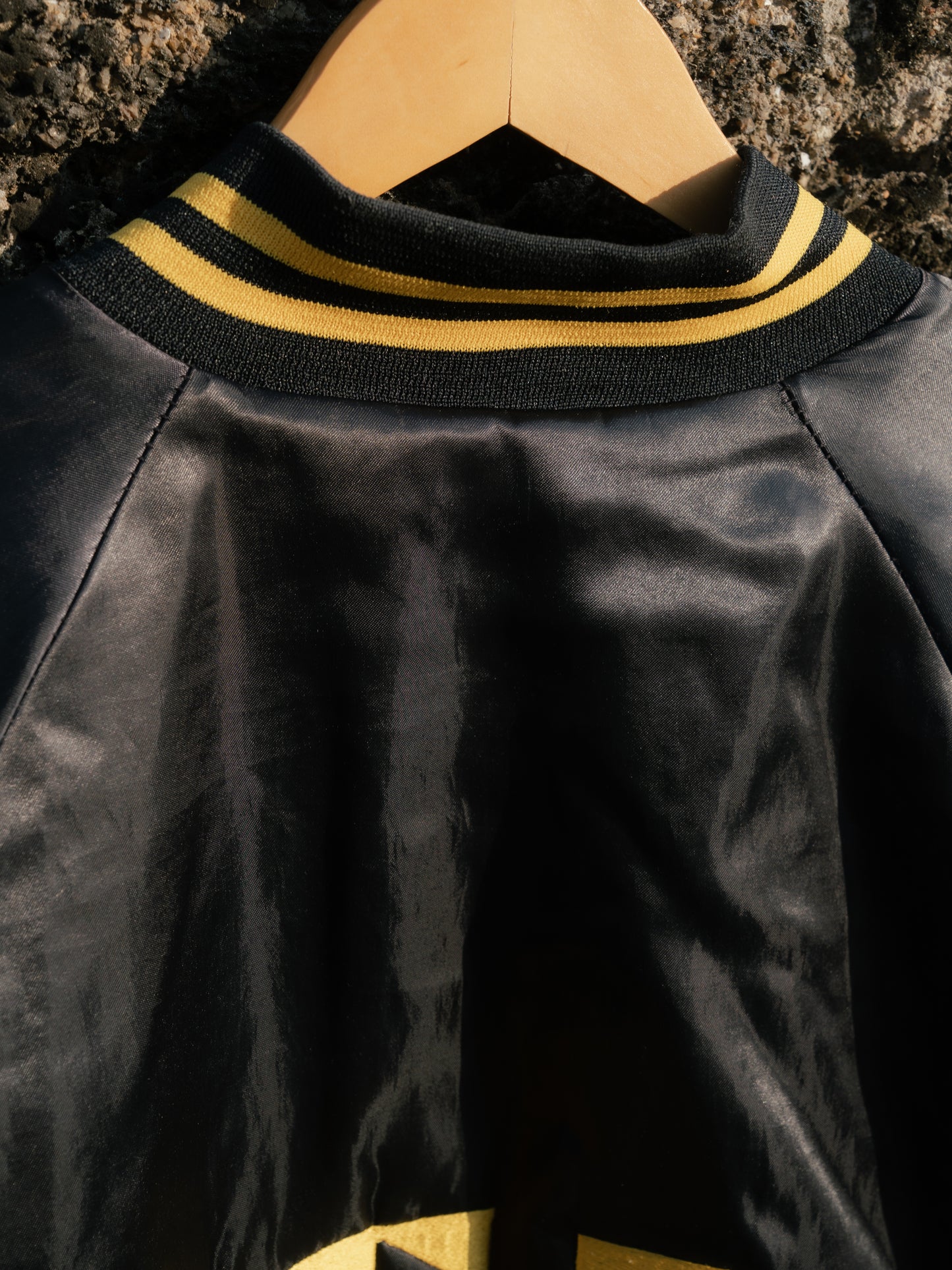 1980-90s "WEAR GUARD" Embroidered Bomber Satin Jacket