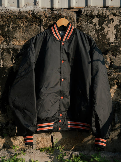 1980s "HOLLOWAY" Bomber Satin Jacket