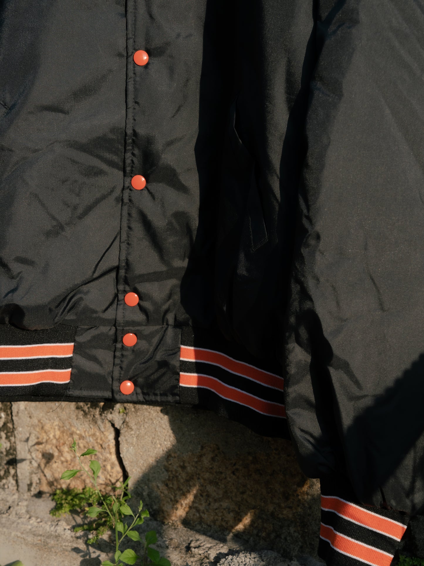 1980s "HOLLOWAY" Bomber Satin Jacket