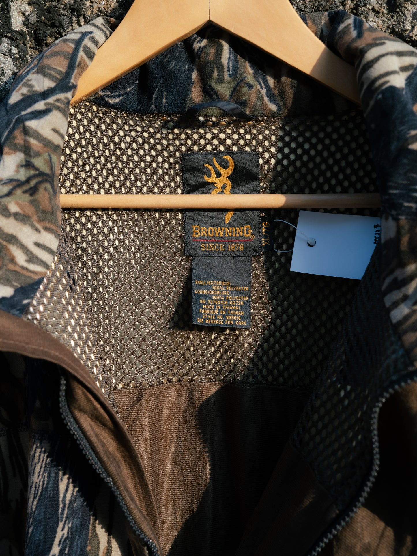 "BROWNING" Tree Camo Pattern Outdoor Jacket